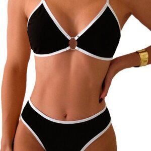 The Fanuerg Women's Triangle Bikini Sets are a stylish and sexy two-piece